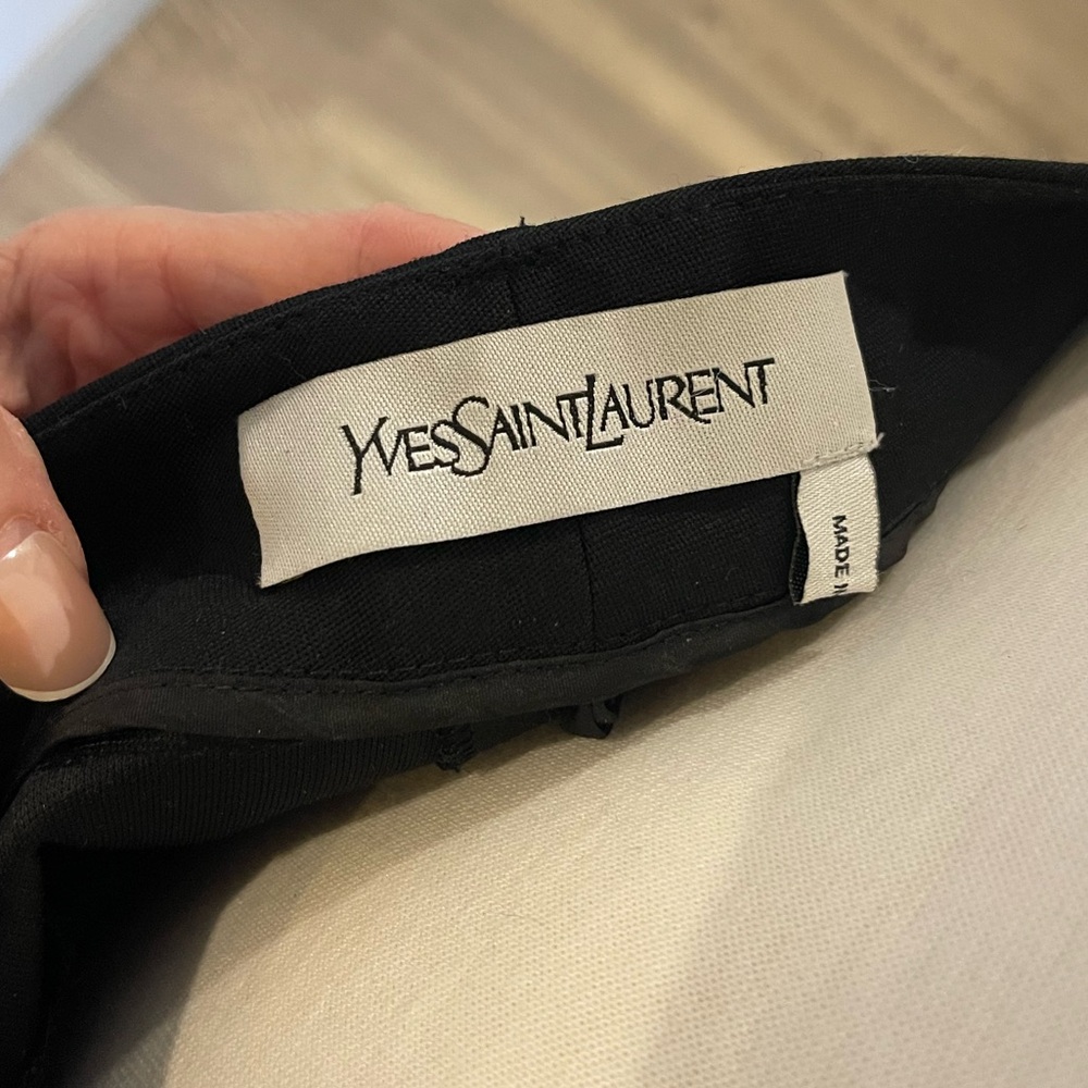 Yves Saint Laurent Classic Black Tuxedo Trousers | EU 38 US 2 - Picture 10 of 14